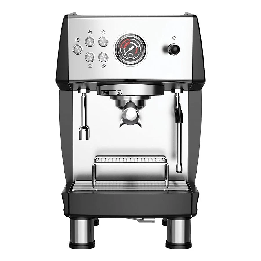Empero JP.CPC.1G tek gruplu espresso ve cappuccino kahve makinesi, paslanmaz gövde ve buhar çubuğu