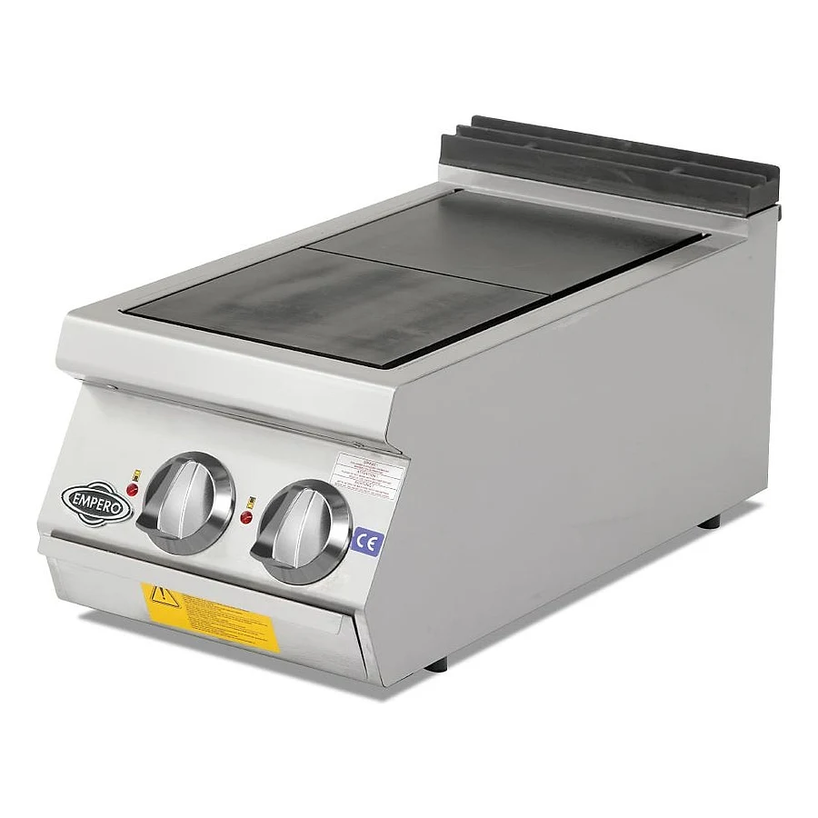 Empero EMP.PLS.9KE020-P 4 gözlü Rus tipi pleytli elektrikli endüstriyel ocak, paslanmaz gövde