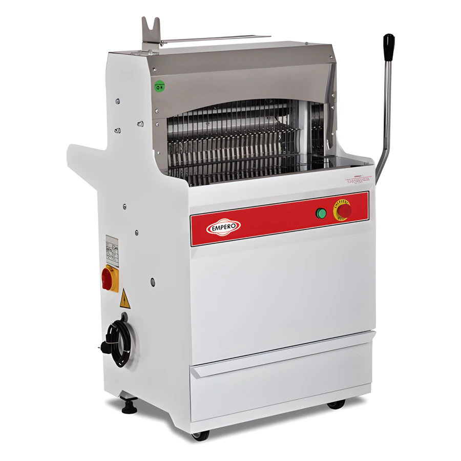 Empero EMP.3001-10 ayaklı ekmek dilimleme makinesi, 46 paslanmaz bıçak ve baskı kolu