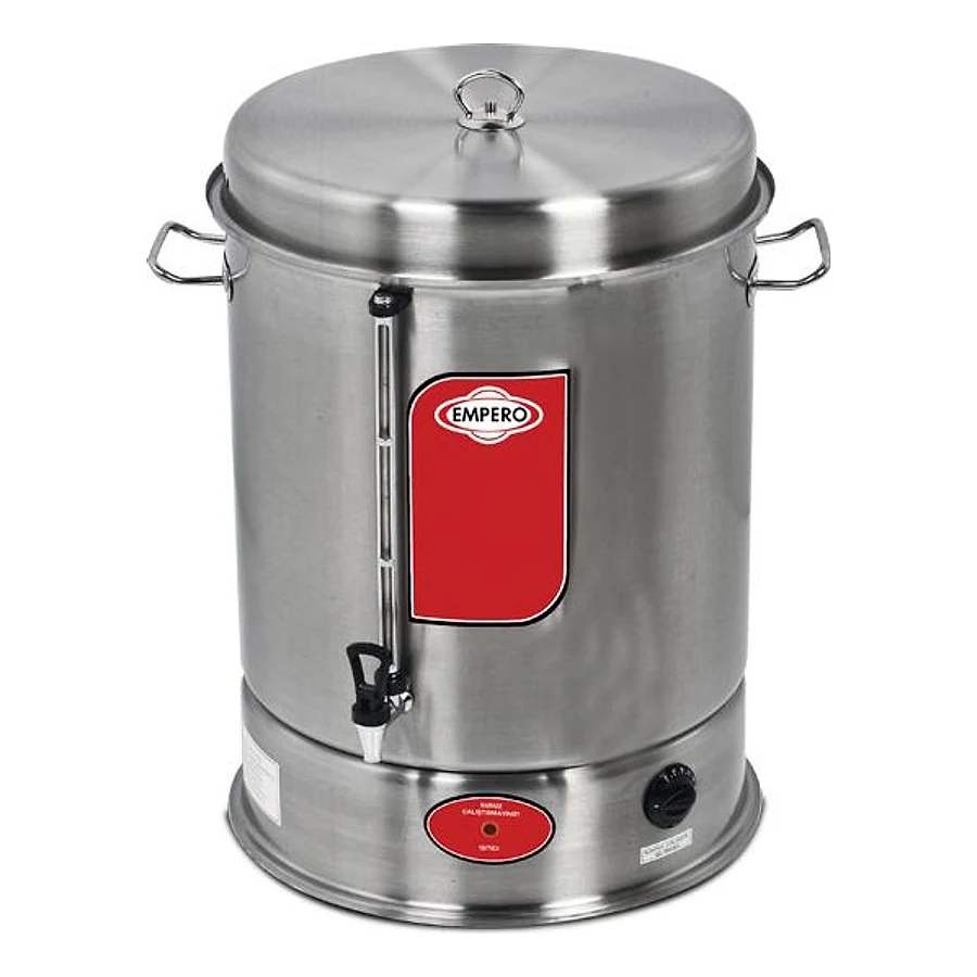 Empero EMP.CY.400 endüstriyel çay makinesi, 40 litre hazneli büyük paslanmaz çay otomatı