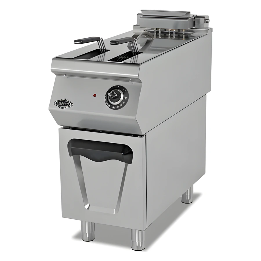 Empero EMP.PLS.9FE010 24 litre dolaplı elektrikli fritöz, 900 mm derin paslanmaz gövde