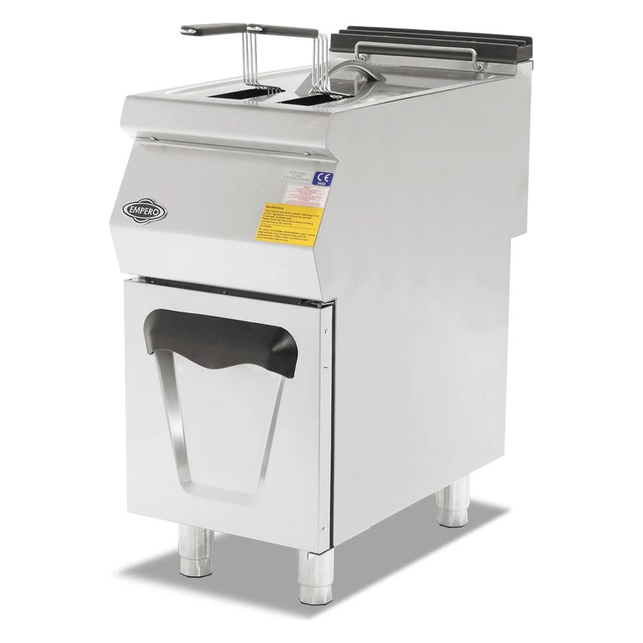 Empero EMP.PLS.7FG010 16 litre dolaplı gazlı fritöz, paslanmaz gövde ve sepetler