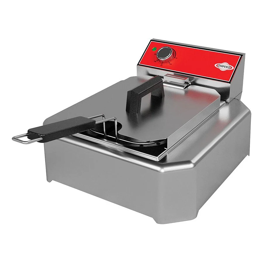 Empero EMP.SFE.010 tek hazneli 5 litre set üstü elektrikli fritöz, paslanmaz gövde ve sepet