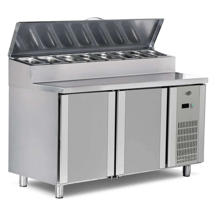 Empero EMP.150.70.01-PS iki kapılı 700 mm derinlikli pizza salata buzdolabı