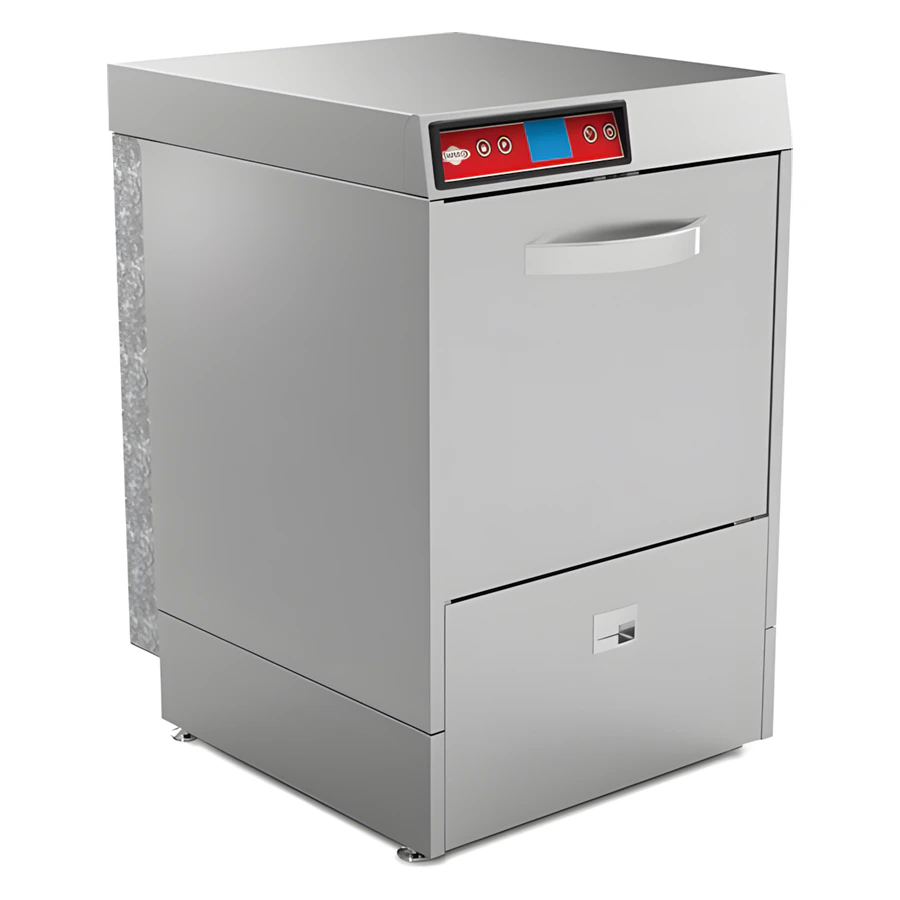 Empero EMP.500-D çift cidarlı set altı bulaşık makinesi, 500x500 mm basketli