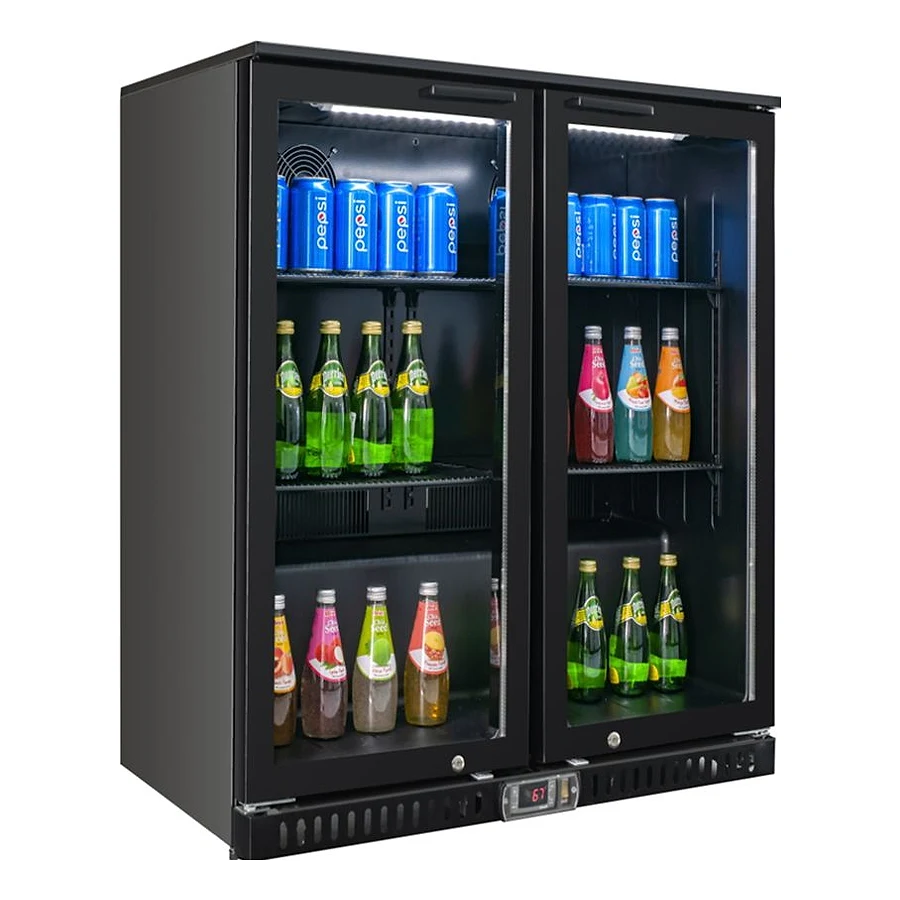 Empero BBD-238H soğutmalı pasta teşhir dolabı, camlı vitrin ve LED aydınlatmalı raflar