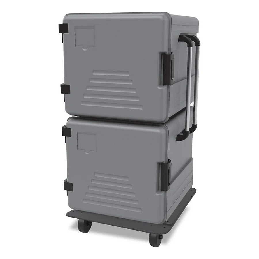 Empero EMP.BOX-600+600-K iki bölmeli menteşeli termobox, 2x83 litre yemek taşıma kabı