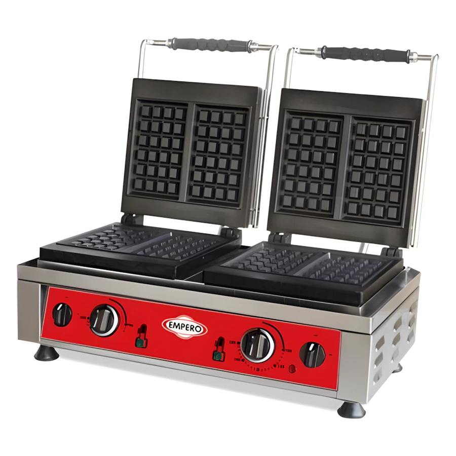 Empero EMP.WF.020 Waffelino sanayi tipi waffle makinesi, teflon kaplı ızgaralar