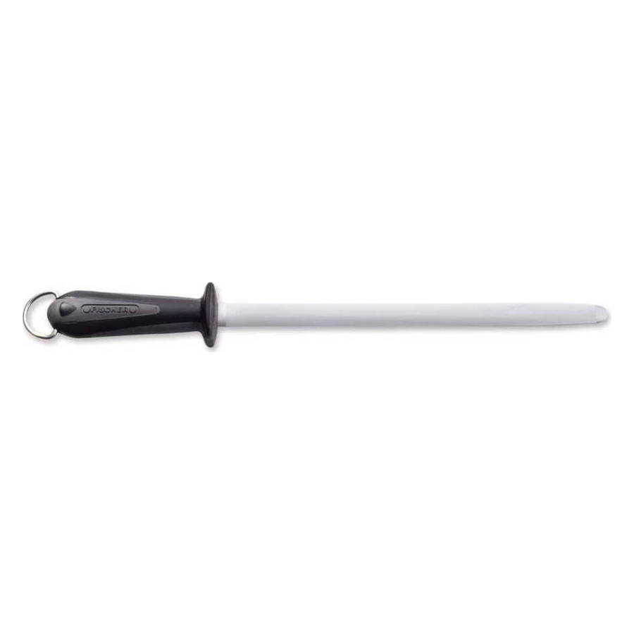 Fischer Real OV-12 siyah saplı 30 cm oval masat I245N, krom kaplı bileme çubuğu ve el koruyucu