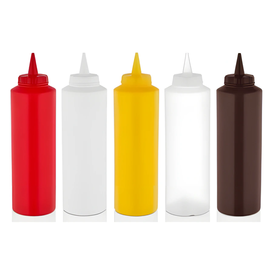 Gastroplast GPS-1000 fişek sosluk 1000 ml, büyük boy plastik sos sıkma şişesi
