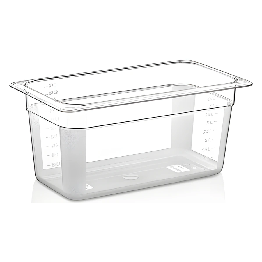 Gastroplast GNP-13150 derin şeffaf 1/3 polikarbon gastronom küvet