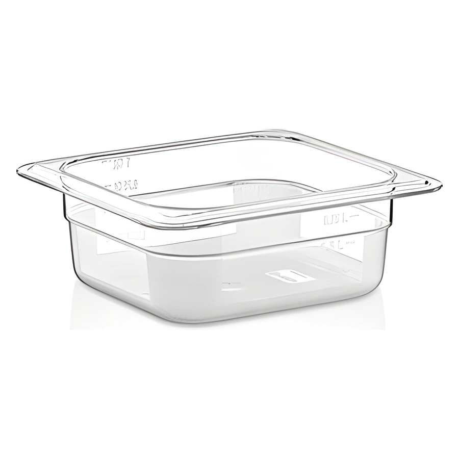 Gastroplast GNP-1665 şeffaf PC gastronom küvet, sos ve garnitür için