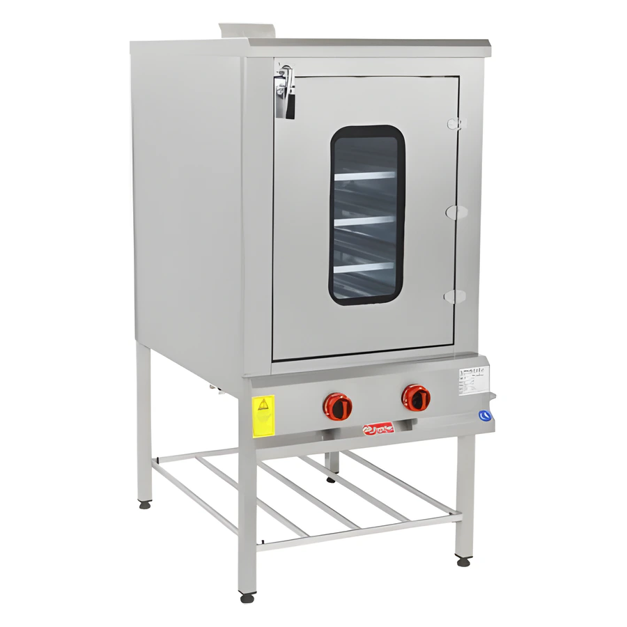 Himaksan HMK-PB 1075 tek kapılı doğalgazlı pasta börek fırını, kompakt gövde