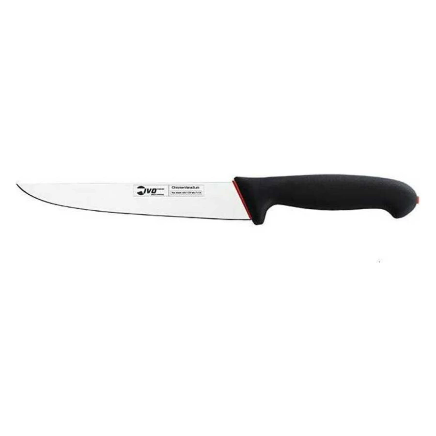 İVO 93050.15 kasap bıçağı 15 cm, paslanmaz çelik ağız ve ergonomik siyah sap