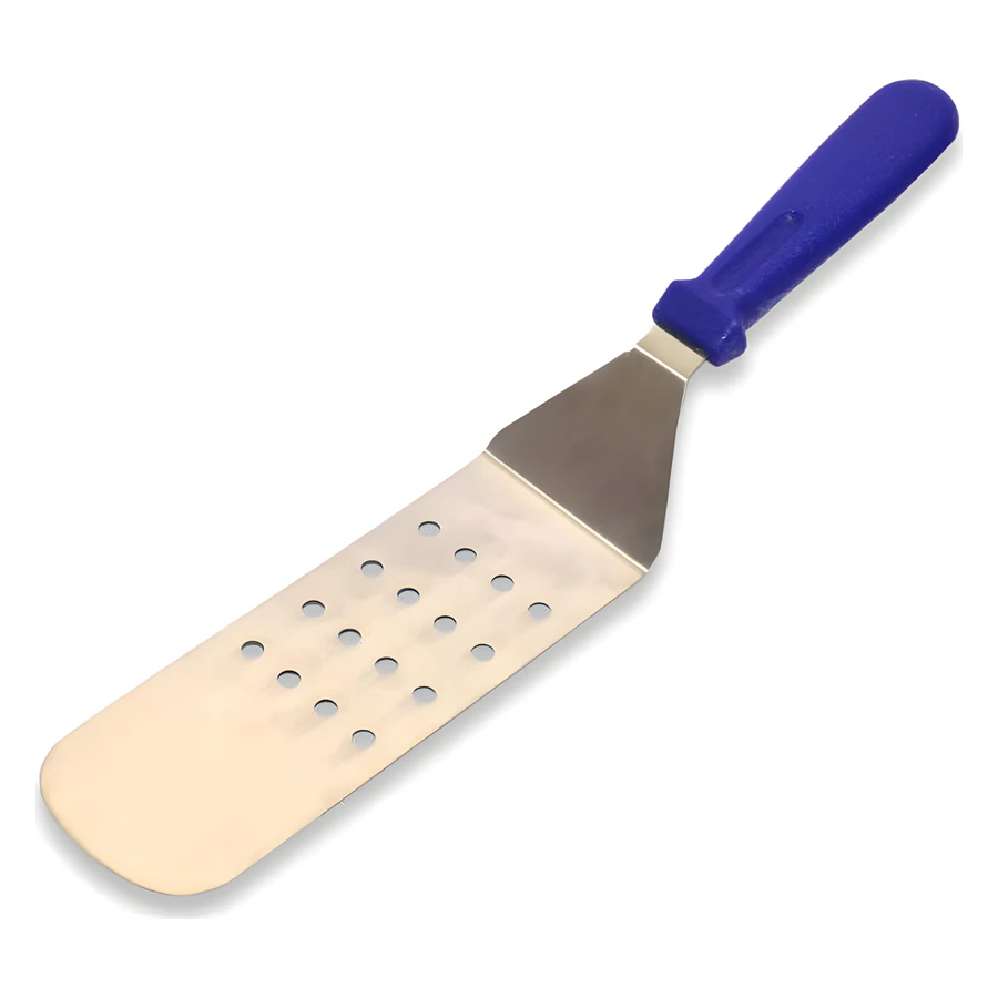 Epinox EPW-27GDB delikli ızgara spatulası 25x7,5 cm, yağ süzen delikli ağız