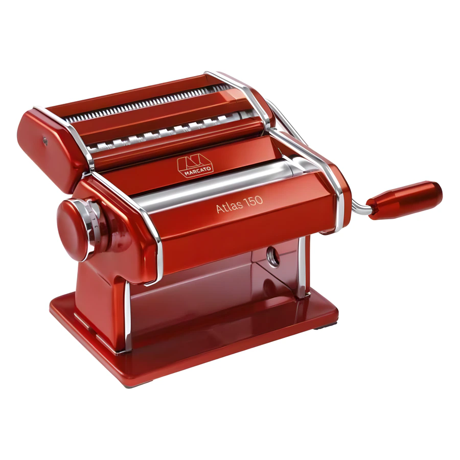 Kırmızı Marcato Atlas 150 kollu erişte makinası
