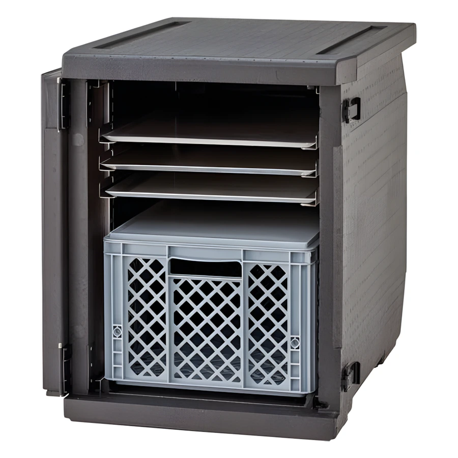 Cambro EPP4060FADJR ayarlanabilir raylı önden yüklemeli izolasyonlu taşıyıcı