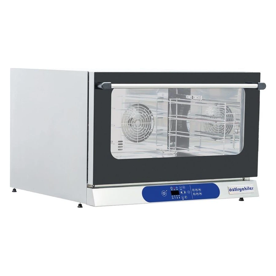 Öztiryakiler OKFBE 40604 E-2 4 tepsili elektrikli konveksiyonlu fırın, çift camlı kapı