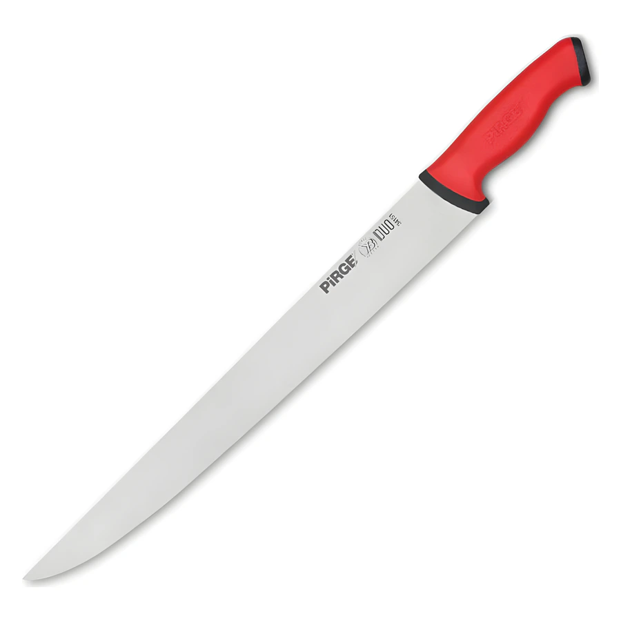 Pirge Duo 34151 balıkçı bıçağı 35 cm, uzun paslanmaz ağız ve kaymaz siyah sap