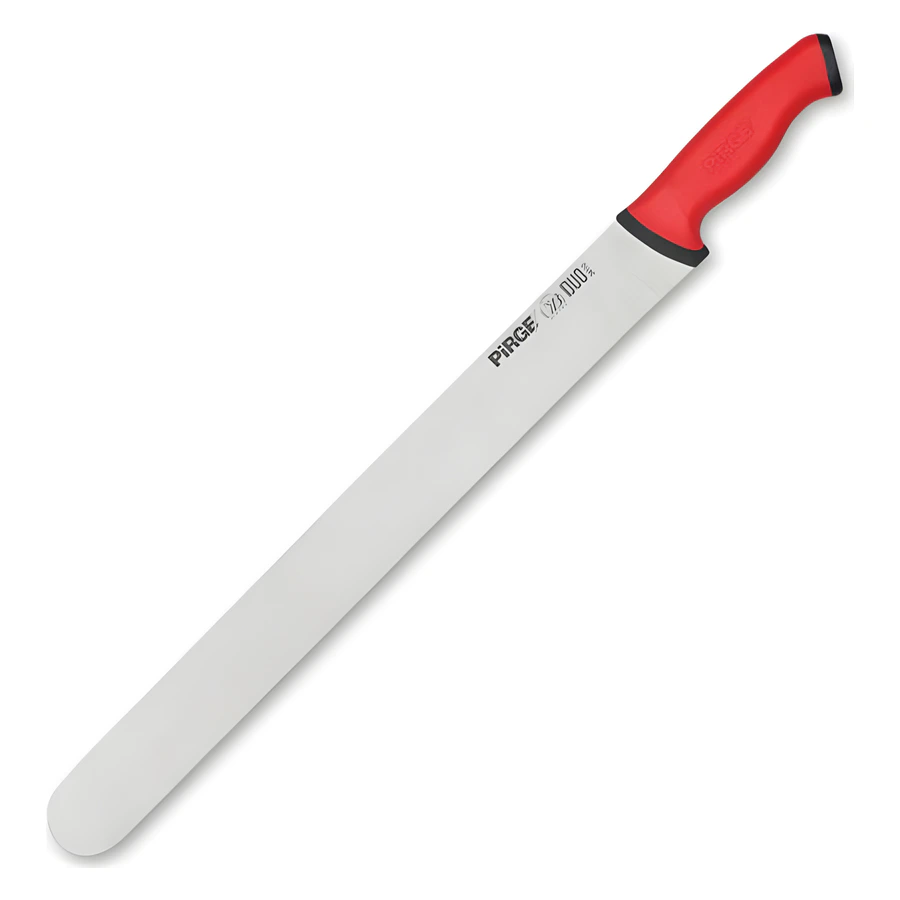Pirge Duo 34110 döner bıçağı 45 cm, esnek uzun paslanmaz ağız ve kaymaz sap