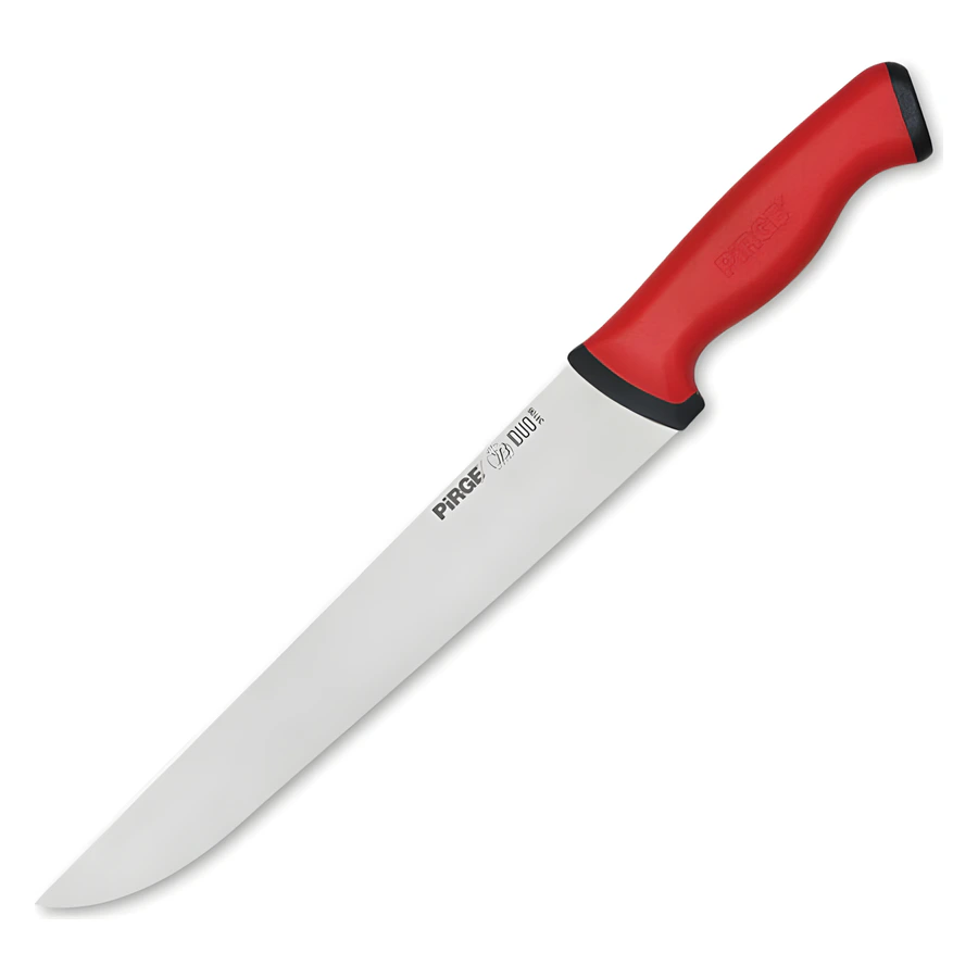 Pirge Duo 34106 kasap bıçağı No.6 30 cm, uzun geniş paslanmaz ağız ve kaymaz sap