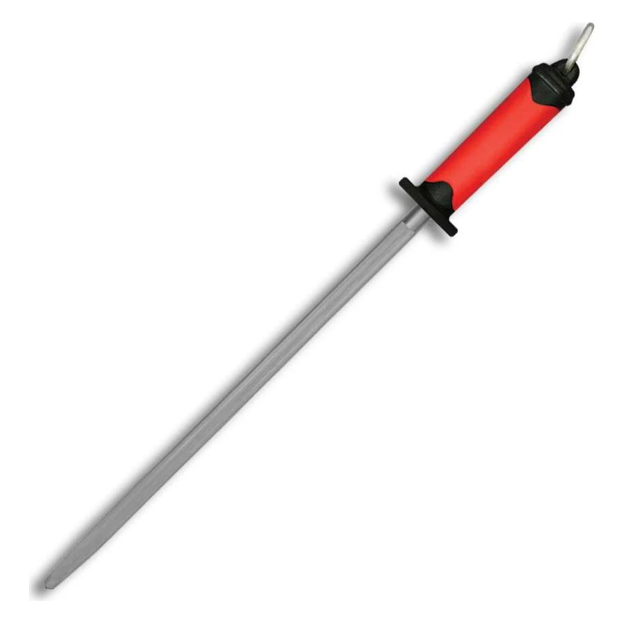 Pirge Duo 34080 yuvarlak masat No. 10 25 cm, krom kaplı çubuk ve siyah kaymaz sap