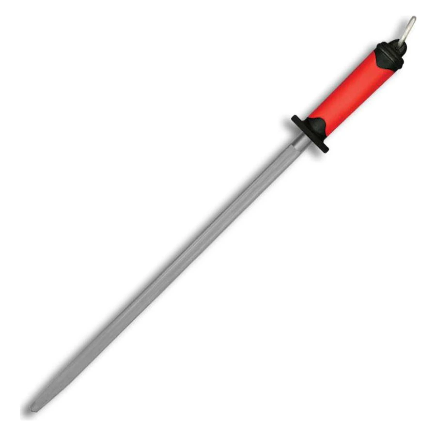 Pirge Duo 34081 uzun yuvarlak masat No. 12 30 cm, sert krom kaplı çubuk