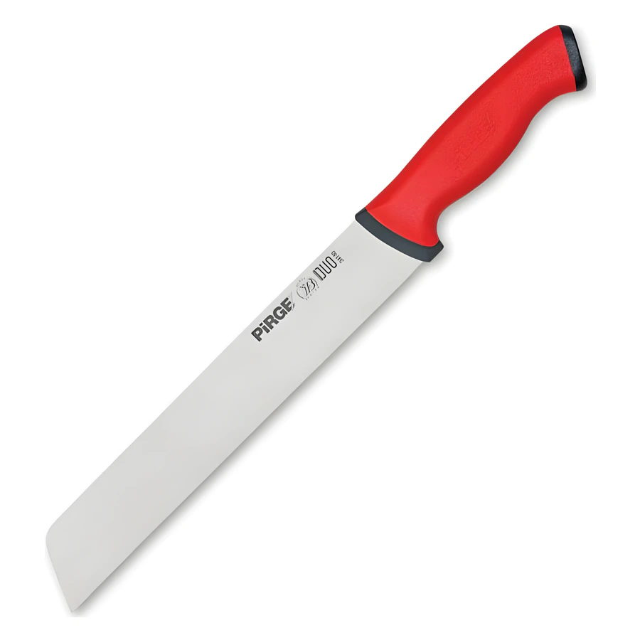 Pirge Duo 34140 küt uçlu şarküteri bıçağı 30 cm, geniş uzun paslanmaz ağız
