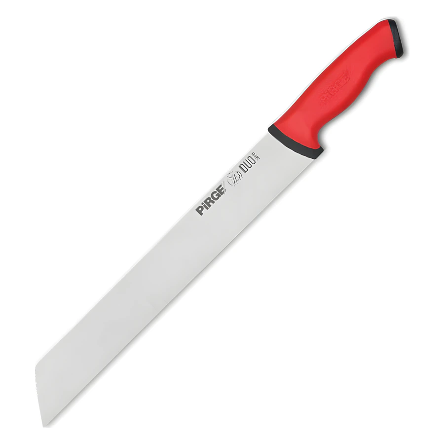 Pirge Duo 34141 küt şarküteri bıçağı 35 cm, uzun geniş paslanmaz ağız ve kaymaz sap