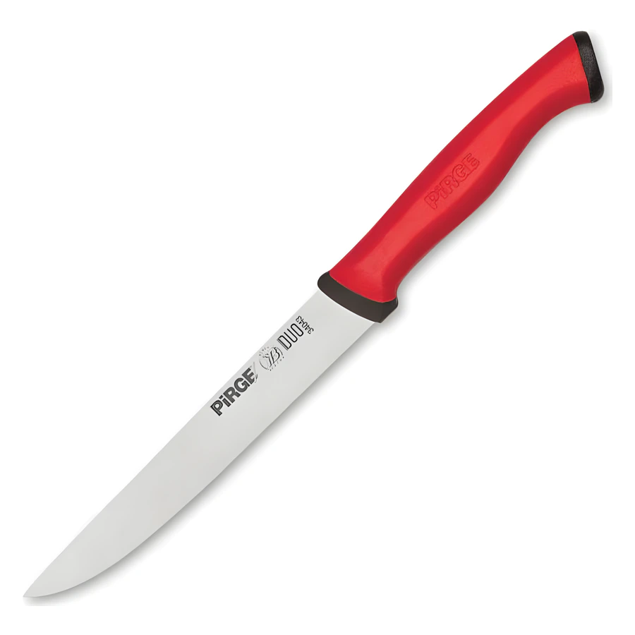 Pirge Duo 34043 sebze bıçağı 13 cm, ince uzun paslanmaz ağız ve TPE sap