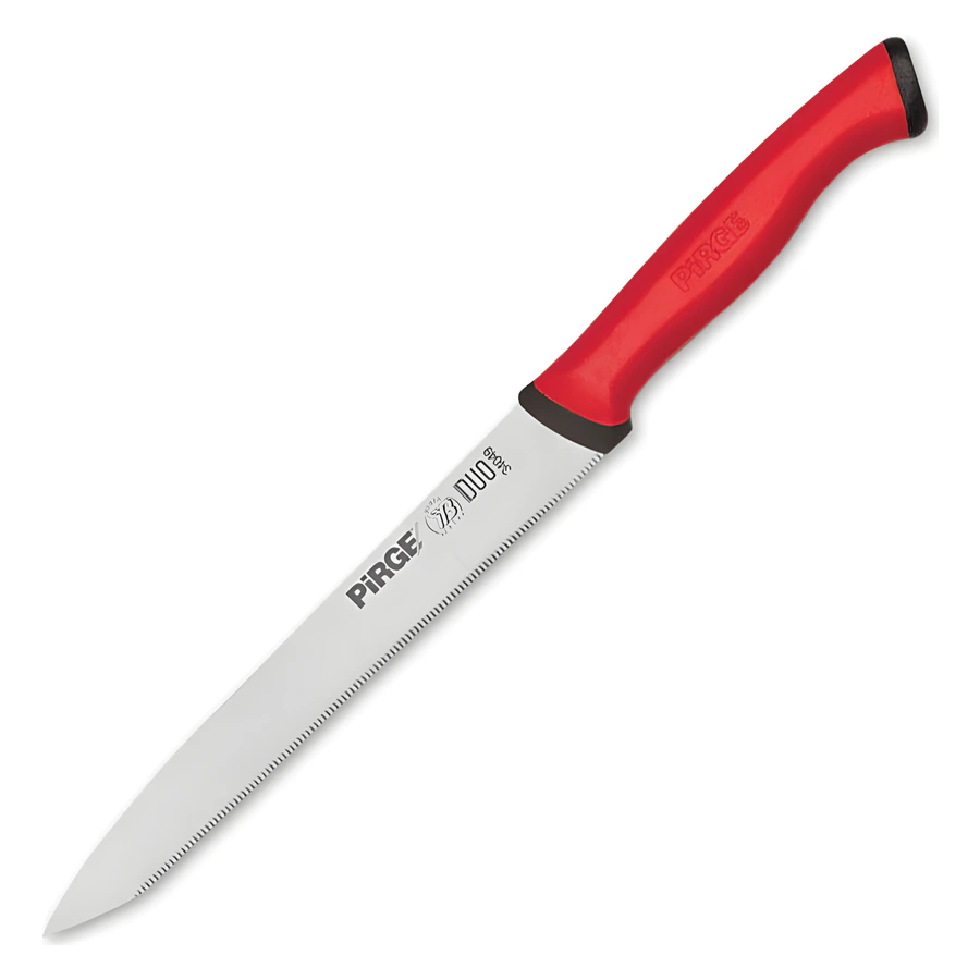 Pirge Duo 34049 dişli sivri sebze bıçağı 13,5 cm, testere dişli paslanmaz ağız