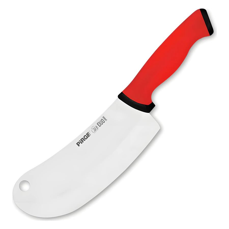 Pirge Duo 34060 soğan bıçağı 19 cm, geniş paslanmaz ağız ve kaymaz siyah sap