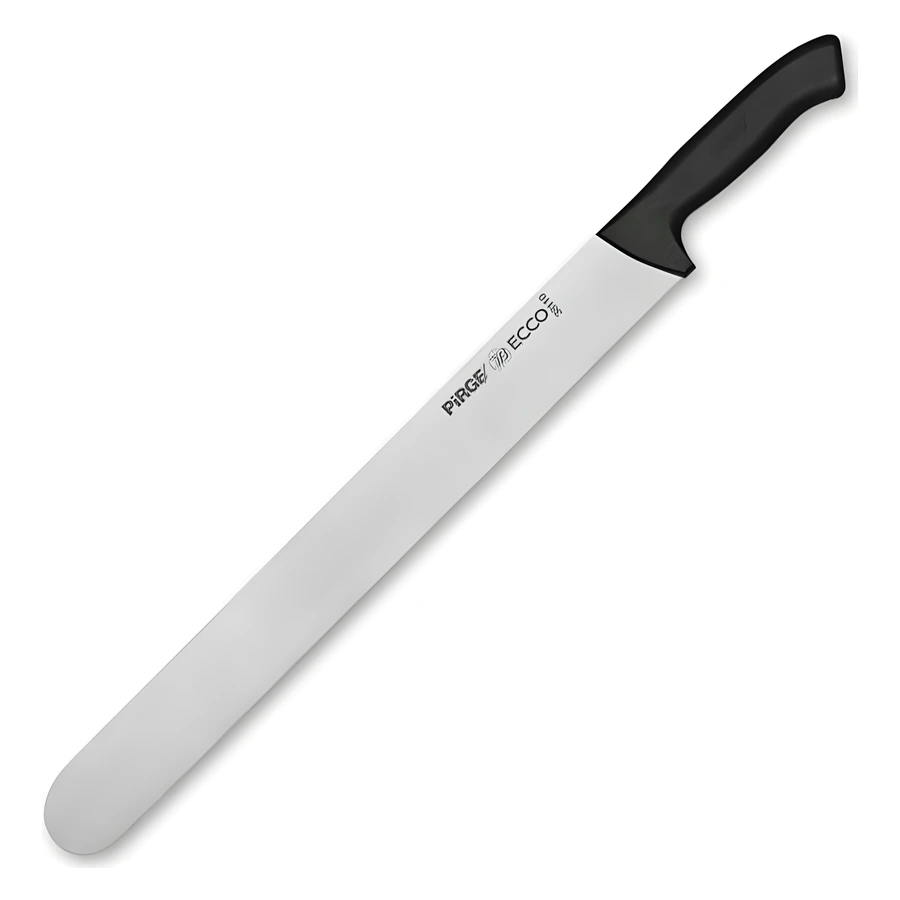 Pirge Ecco 38110 döner bıçağı 45 cm, esnek paslanmaz ağız ve beyaz PP sap