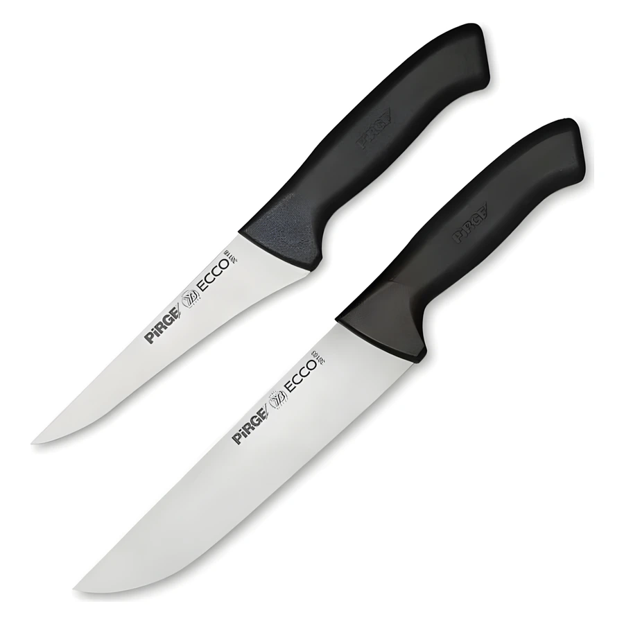 Pirge Ecco 35144 et sıyırma bıçak seti, sıyırma bıçağı ve et bıçağı