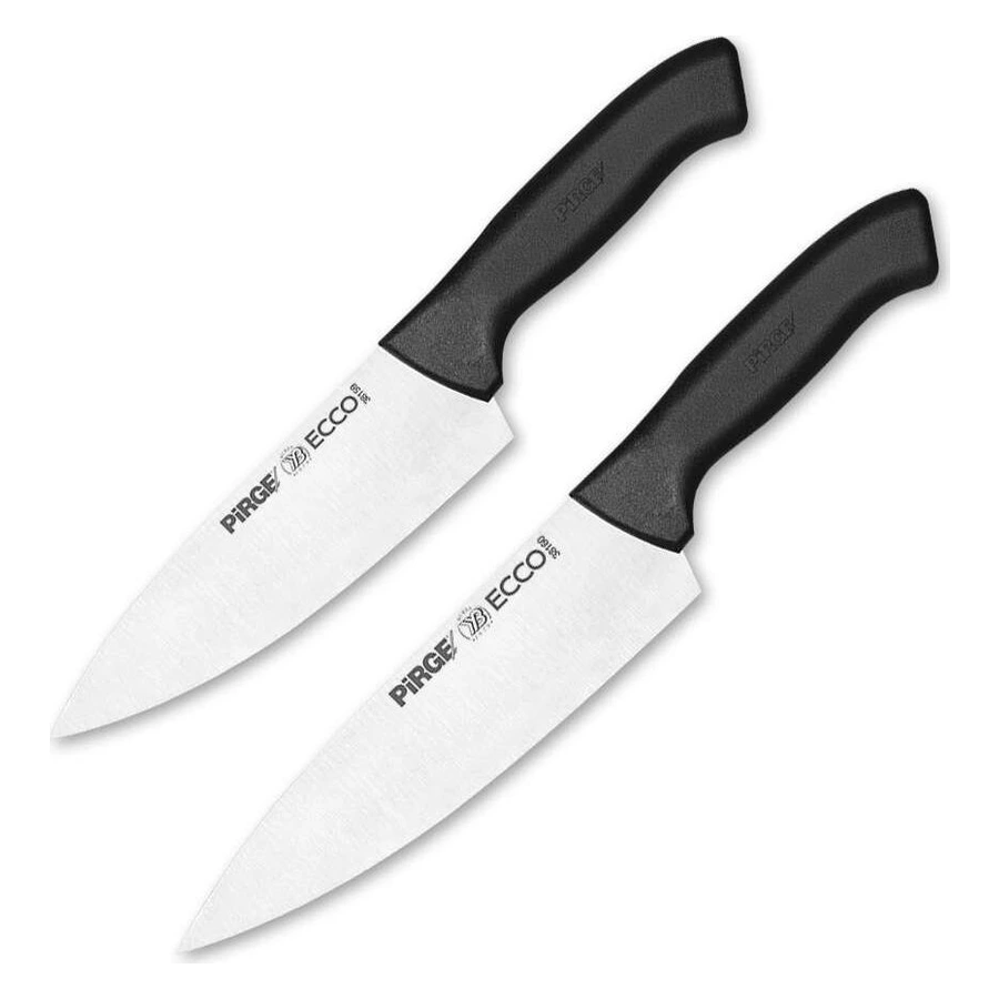 Pirge Ecco Çiftler 35141 bıçak seti, küçük ve büyük boy iki şef bıçağı