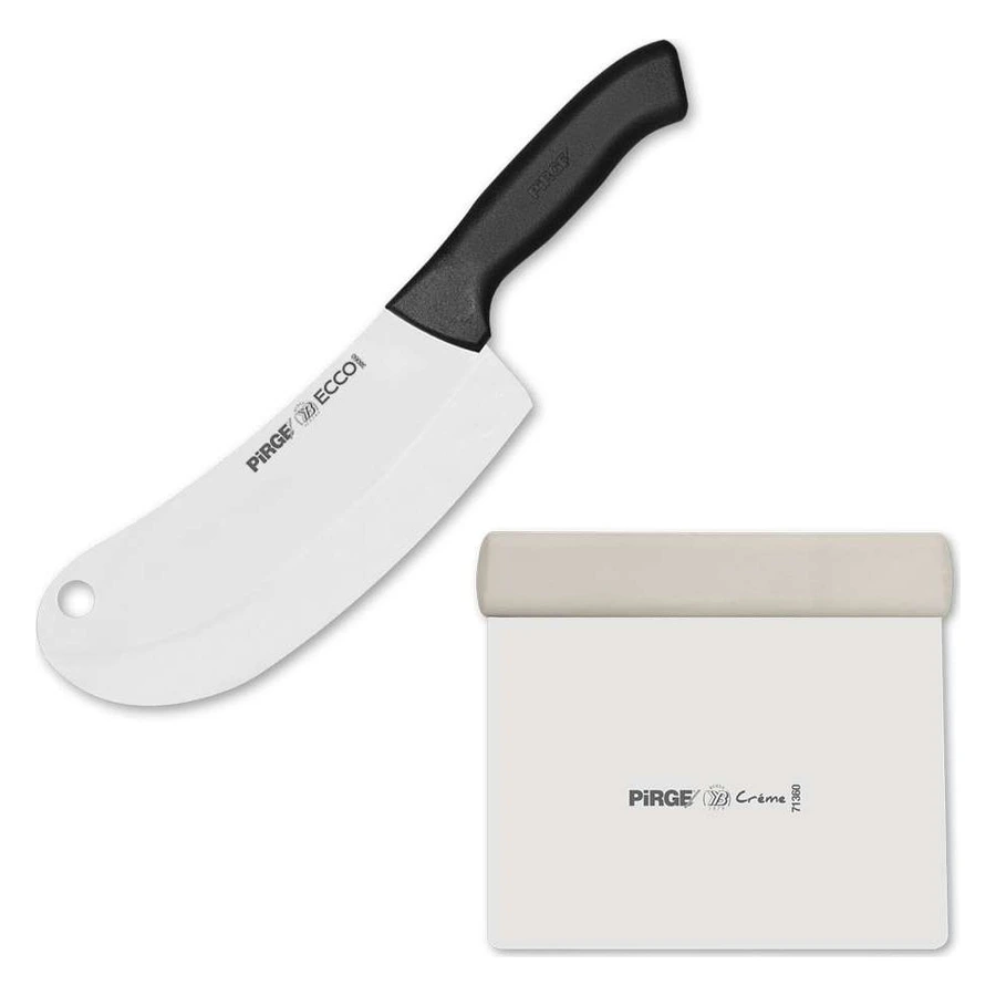 Pirge Ecco 35155 soğan bıçak seti, geniş soğan bıçağı ve hamur kazıyıcı