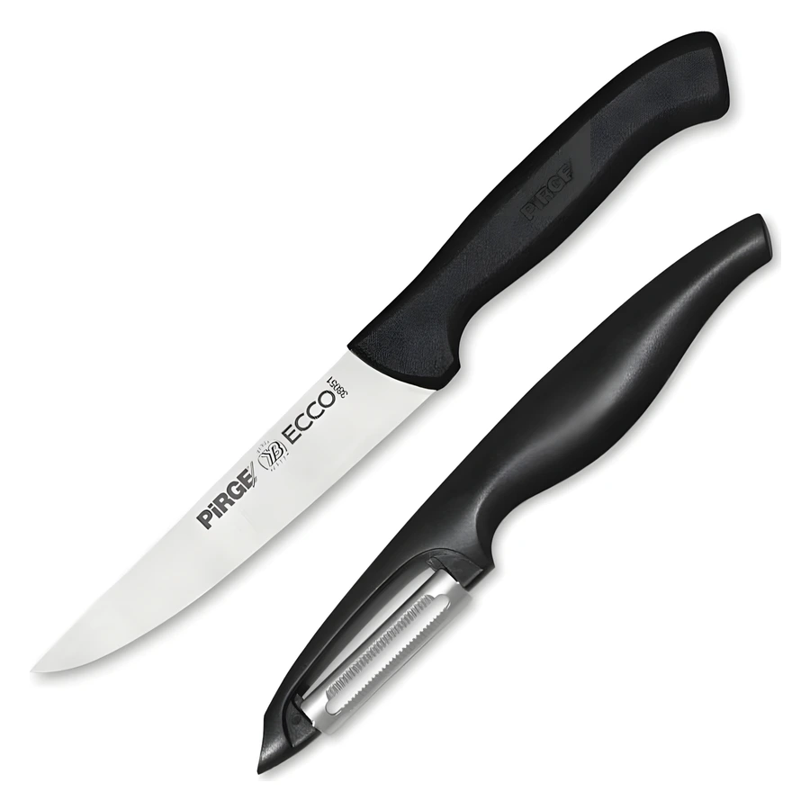 Pirge Ecco 35084 temel mutfak bıçak seti, 12 cm mutfak bıçağı ve soyacak