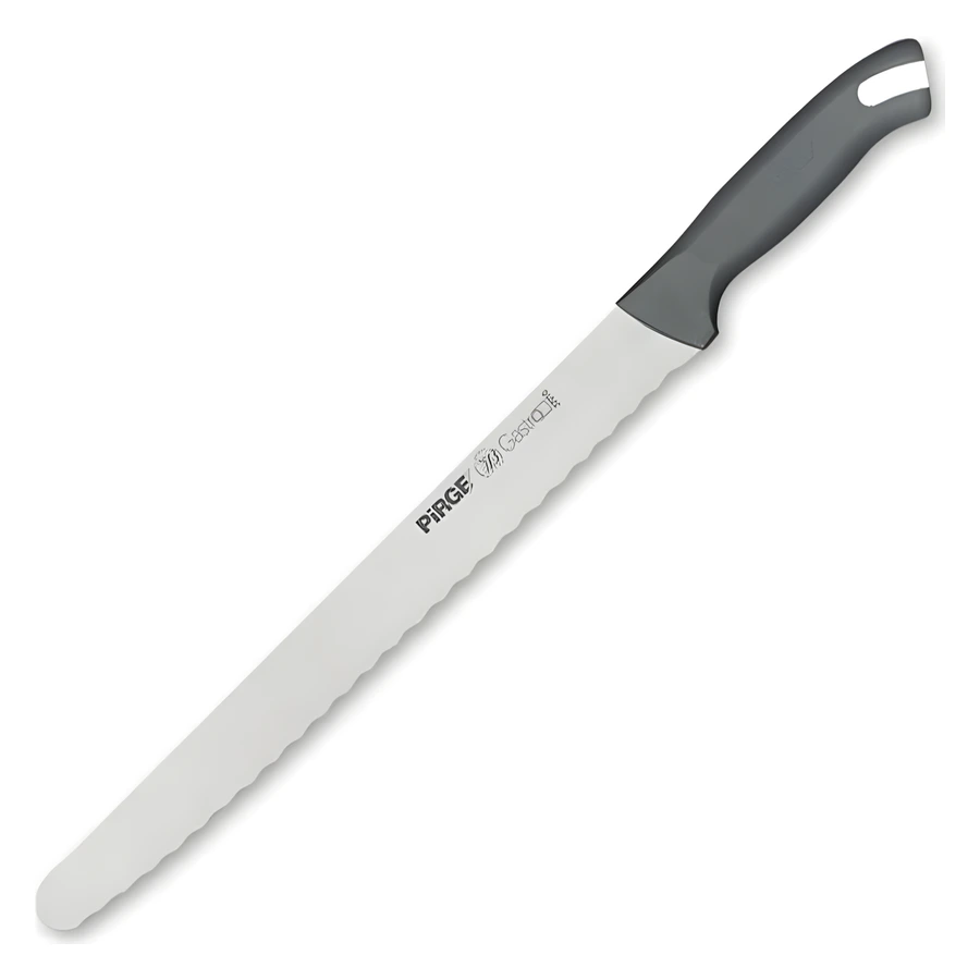 Pirge Gastro PRO 37010 geniş 30 cm ekmek bıçağı, uzun dalgalı dişli ağız