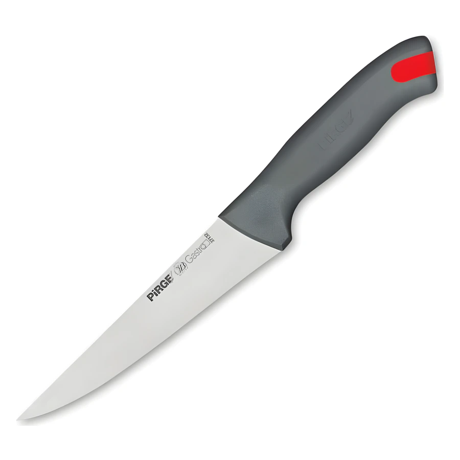 Pirge Gastro 37132 sivri uçlu kasap bıçağı No. 2, 16,5 cm paslanmaz ağız ve renk kodlu sap
