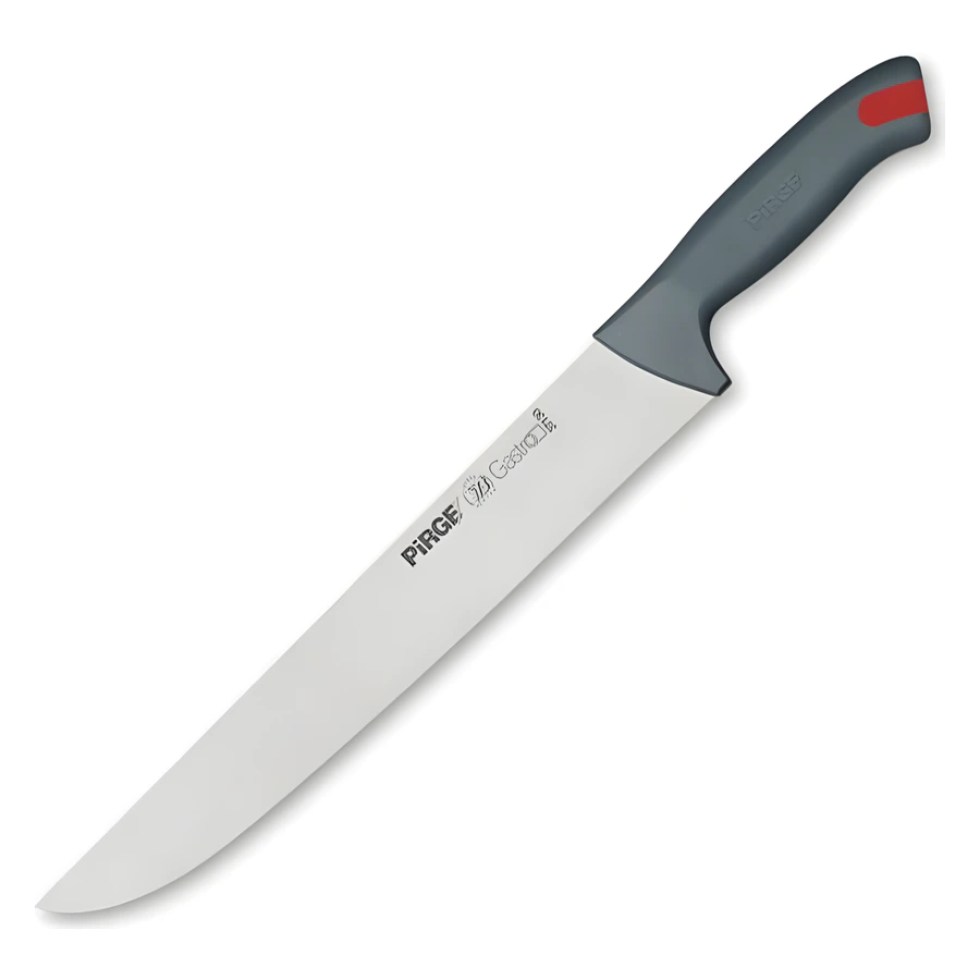 Pirge Gastro 37130 sivri uçlu 30 cm şarküteri bıçağı, uzun paslanmaz ağız ve plastik sap