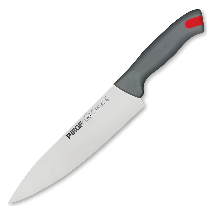 Pirge Gastro 37161 21 cm şef bıçağı, geniş ve kalın paslanmaz ağız, renk kodlu sap