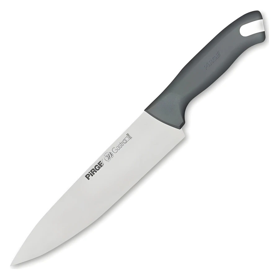 Pirge Gastro 37162 23 cm şef bıçağı, uzun geniş paslanmaz ağız ve plastik sap