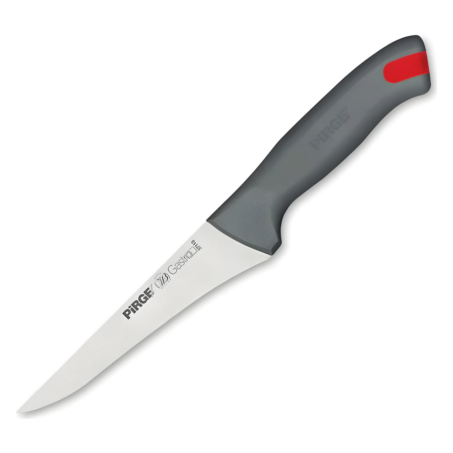 Pirge Gastro 37118 14,5 cm sıyırma bıçağı, daralan paslanmaz ağız ve renk kodlu sap