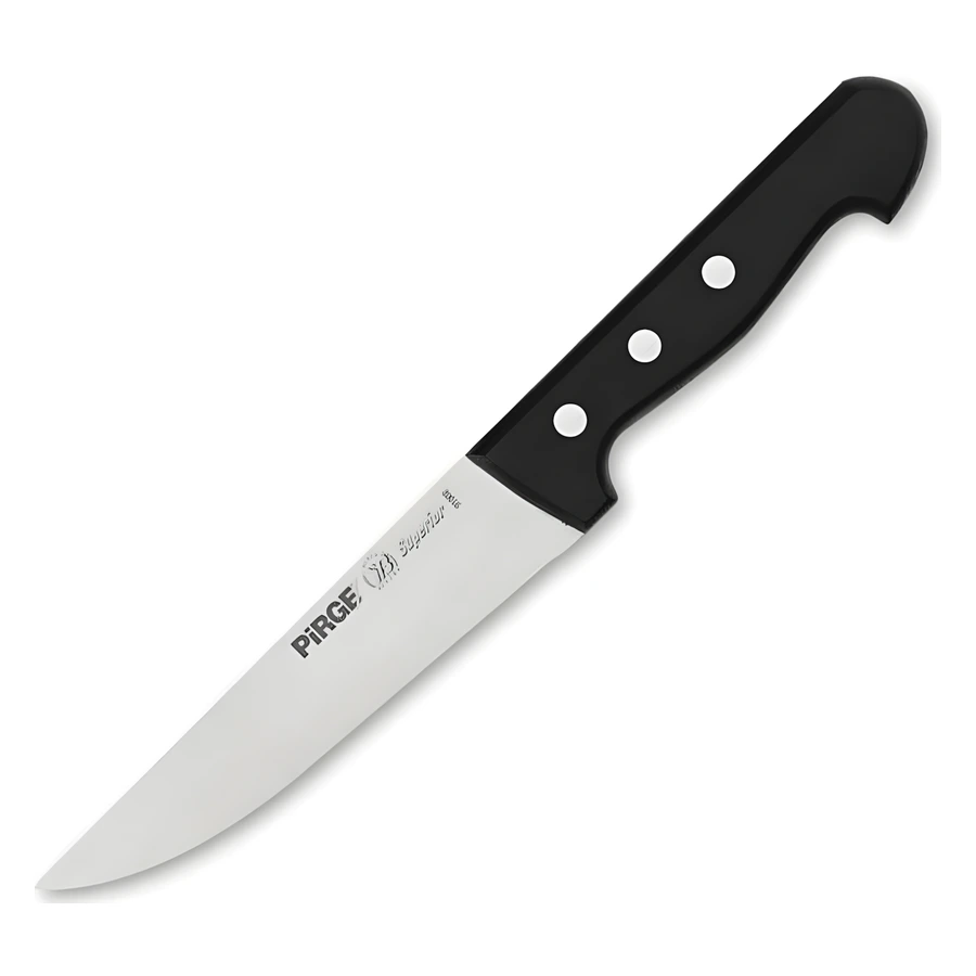 Pirge Superior kasap bıçağı No.2 16,5 cm 91002, perçinli ABS sap ve parlatılmış çelik ağız