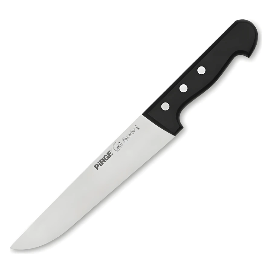 Pirge Superior kasap bıçağı No.3 19 cm 91003, geniş T5MoV çelik ağız ve üç perçinli sap