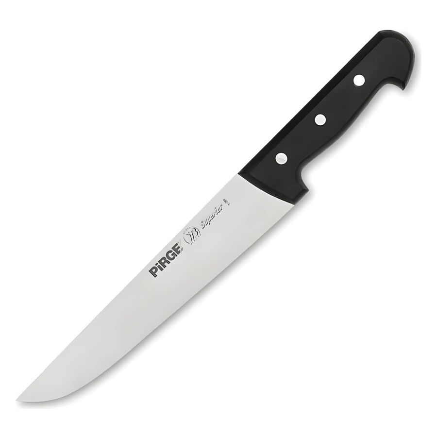 Pirge Superior kasap bıçağı No.5 25 cm 91008, 45 mm geniş uzun çelik ve perçinli sap