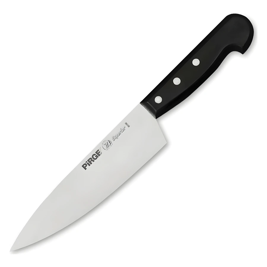 Pirge Superior şef bıçağı 19 cm 91160, geniş T5MoV çelik gövde ve perçinli ABS sap