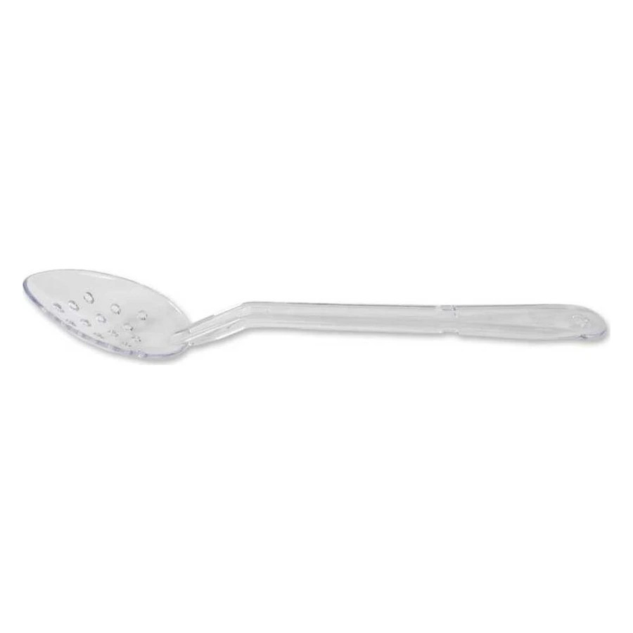 Epinox P-015 şeffaf delikli polikarbon servis kaşığı, 28 cm açık büfe kaşığı