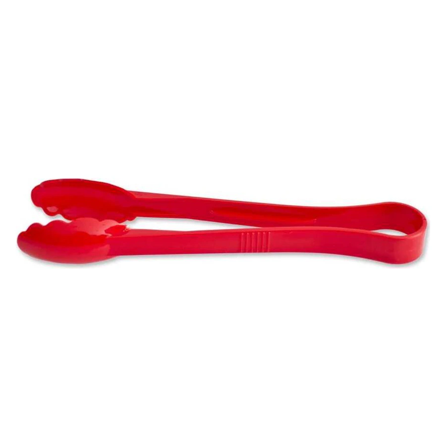Epinox P-009 kırmızı polikarbon maşa, 15 cm kompakt büfe servis maşası