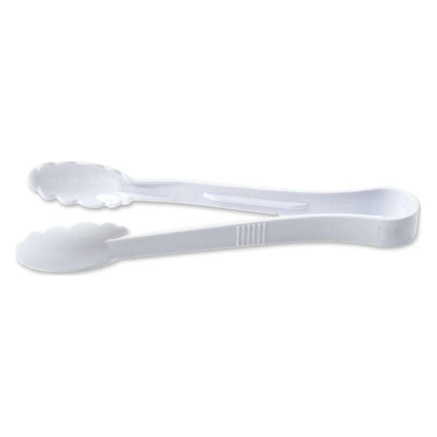 Epinox P-010 beyaz polikarbon maşa, 23 cm kahvaltı ve açık büfe servis maşası